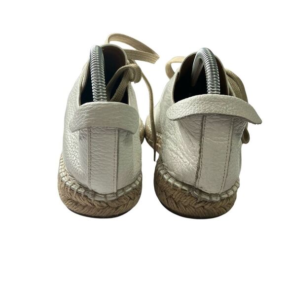 Maypol Espadrille Sneakers White Soft Leather Lace Up Casual Shoes‎ Anthropology - Picture 4 of 10